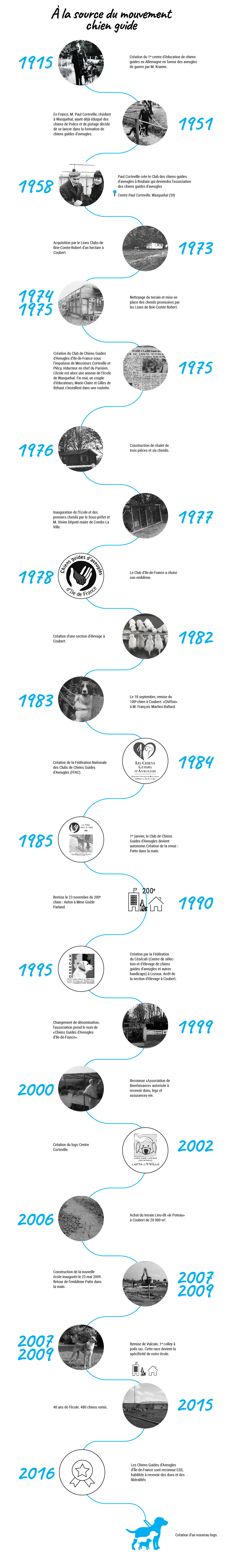 Infographie: À la source du mouvement chien guide