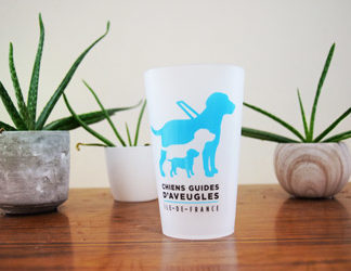 gobelet réutilisable avec logo